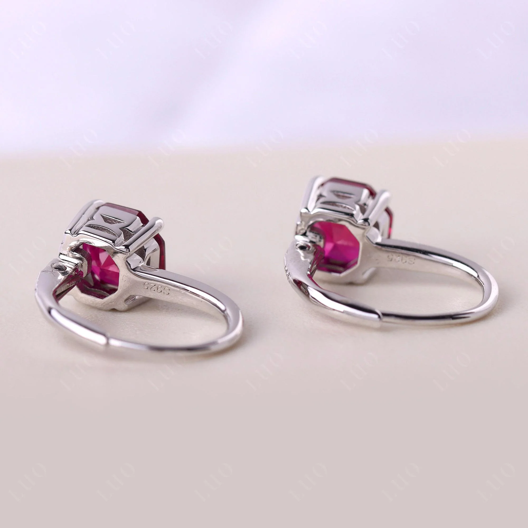Ruby Leverback Earrings - Image 11