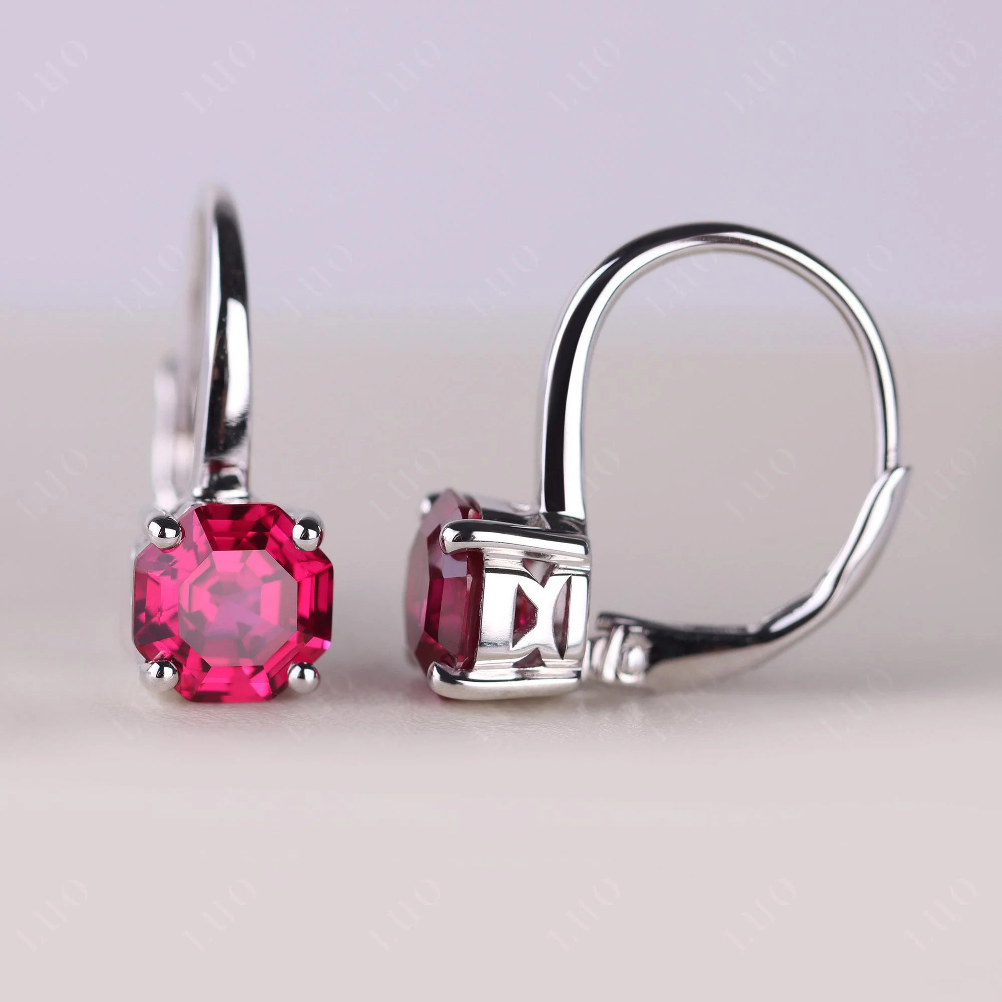 Ruby Leverback Earrings - Image 12
