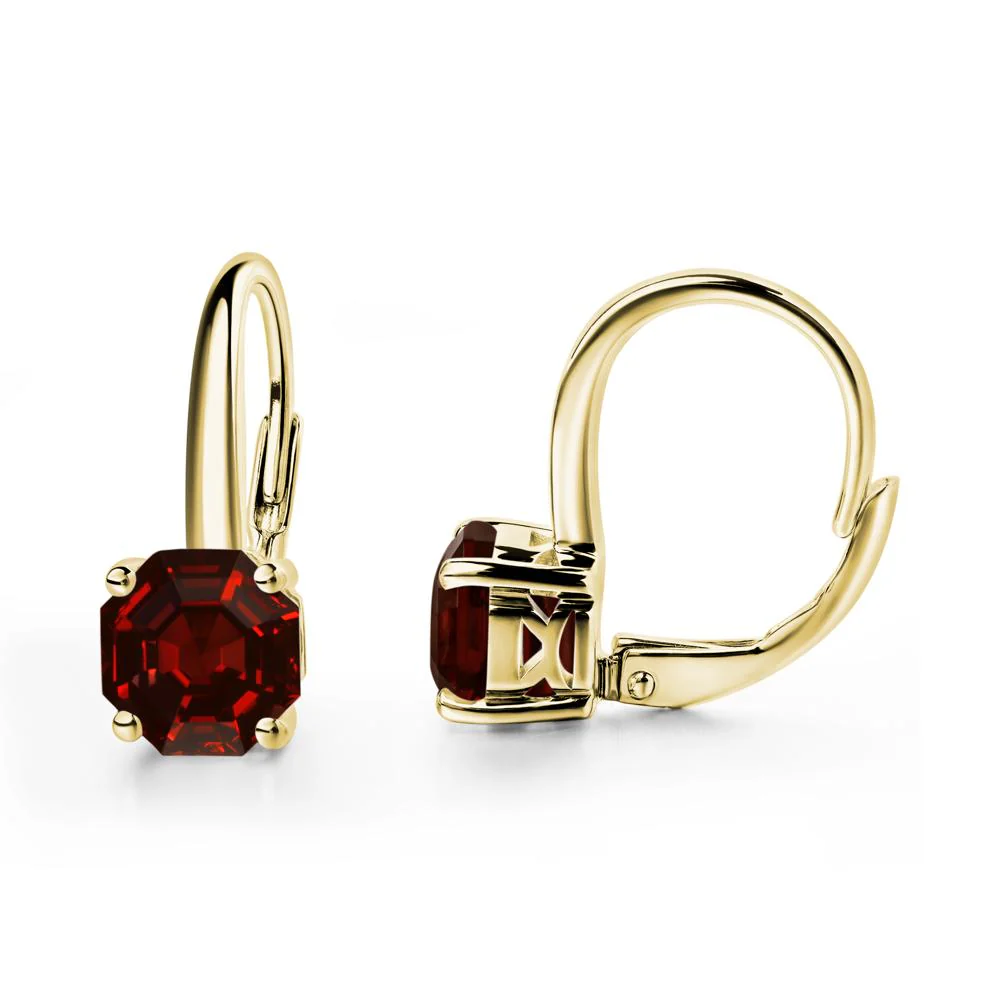 Garnet Leverback Earrings - Image 8