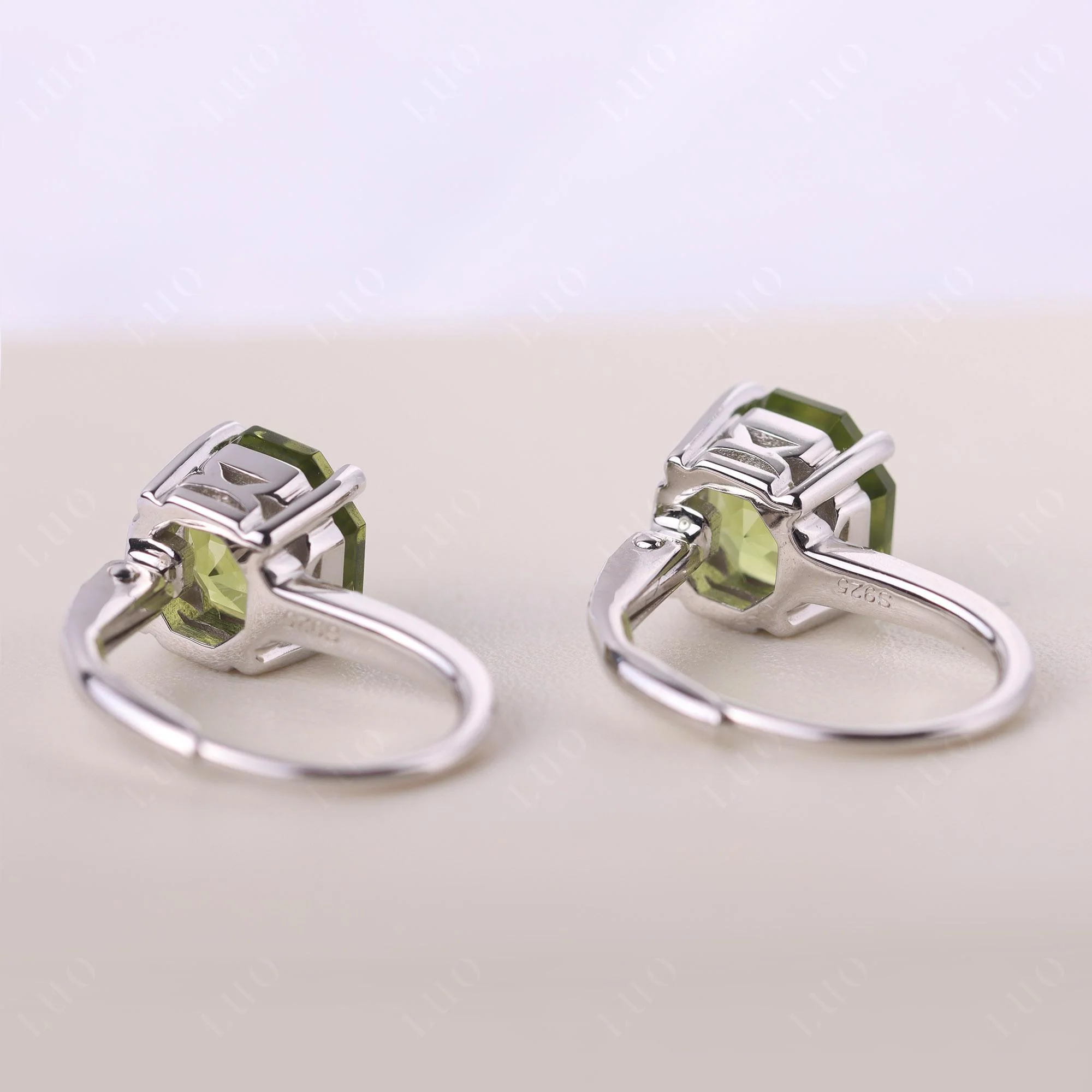 Peridot Leverback Earrings - Image 11