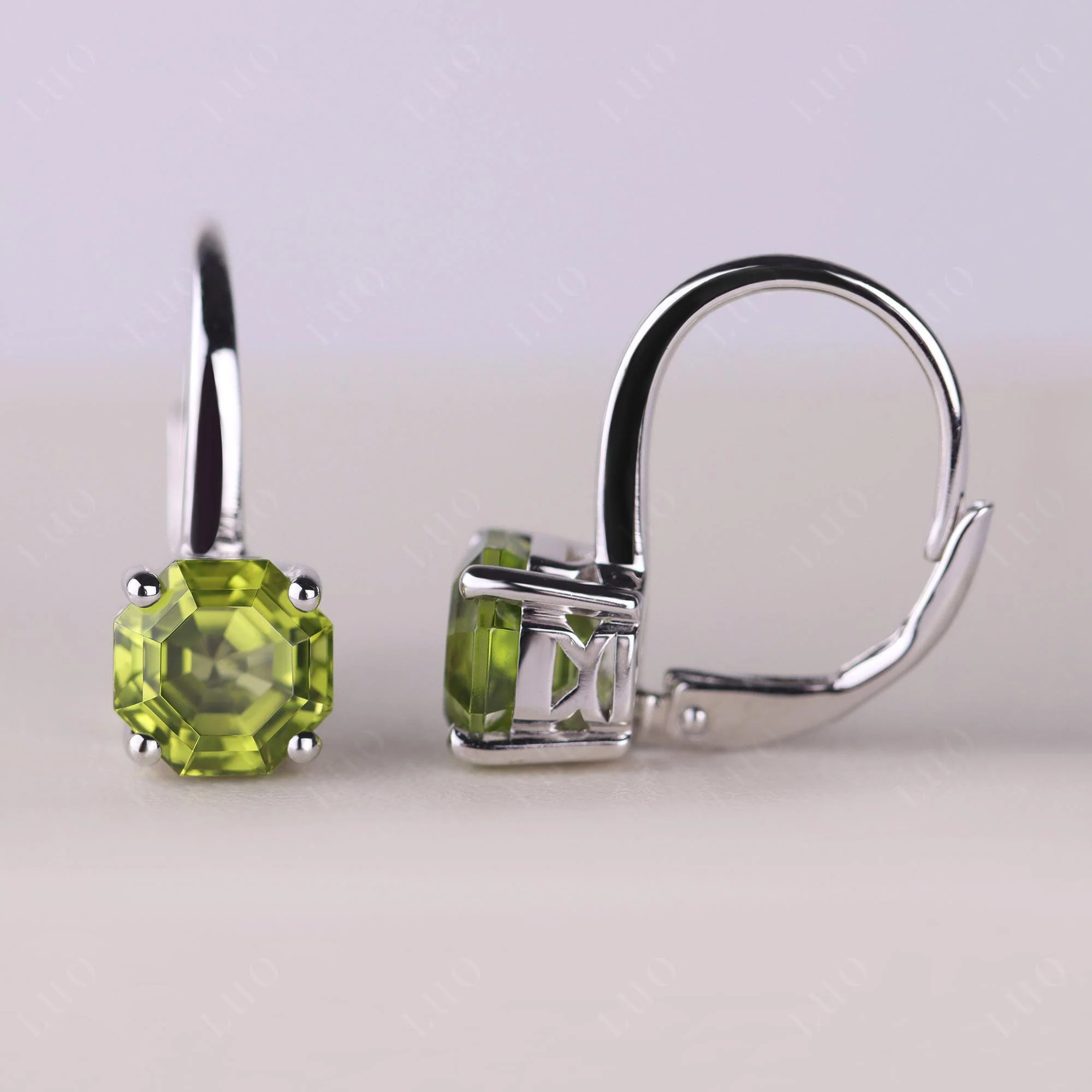 Peridot Leverback Earrings - Image 12