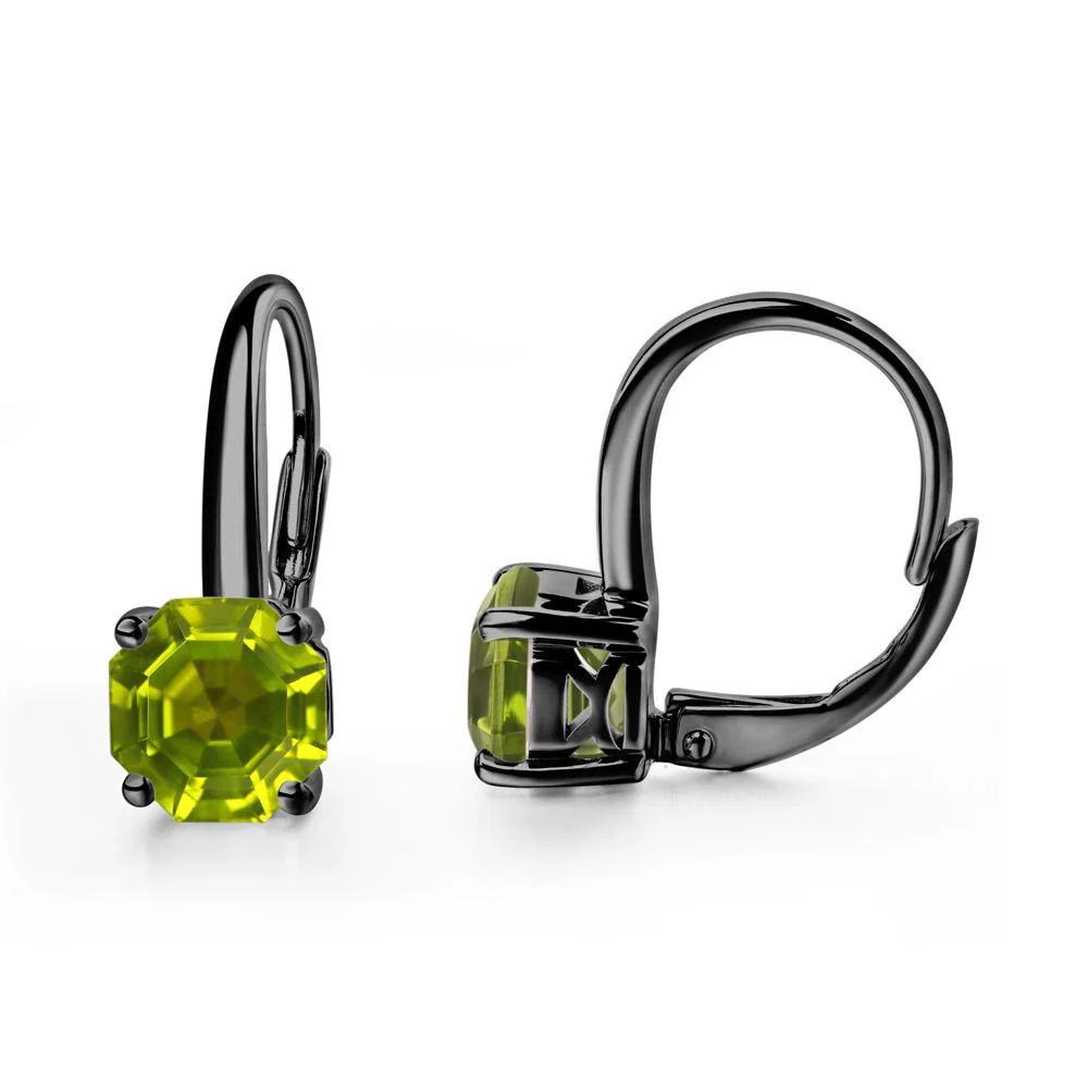 Peridot Leverback Earrings - Image 3