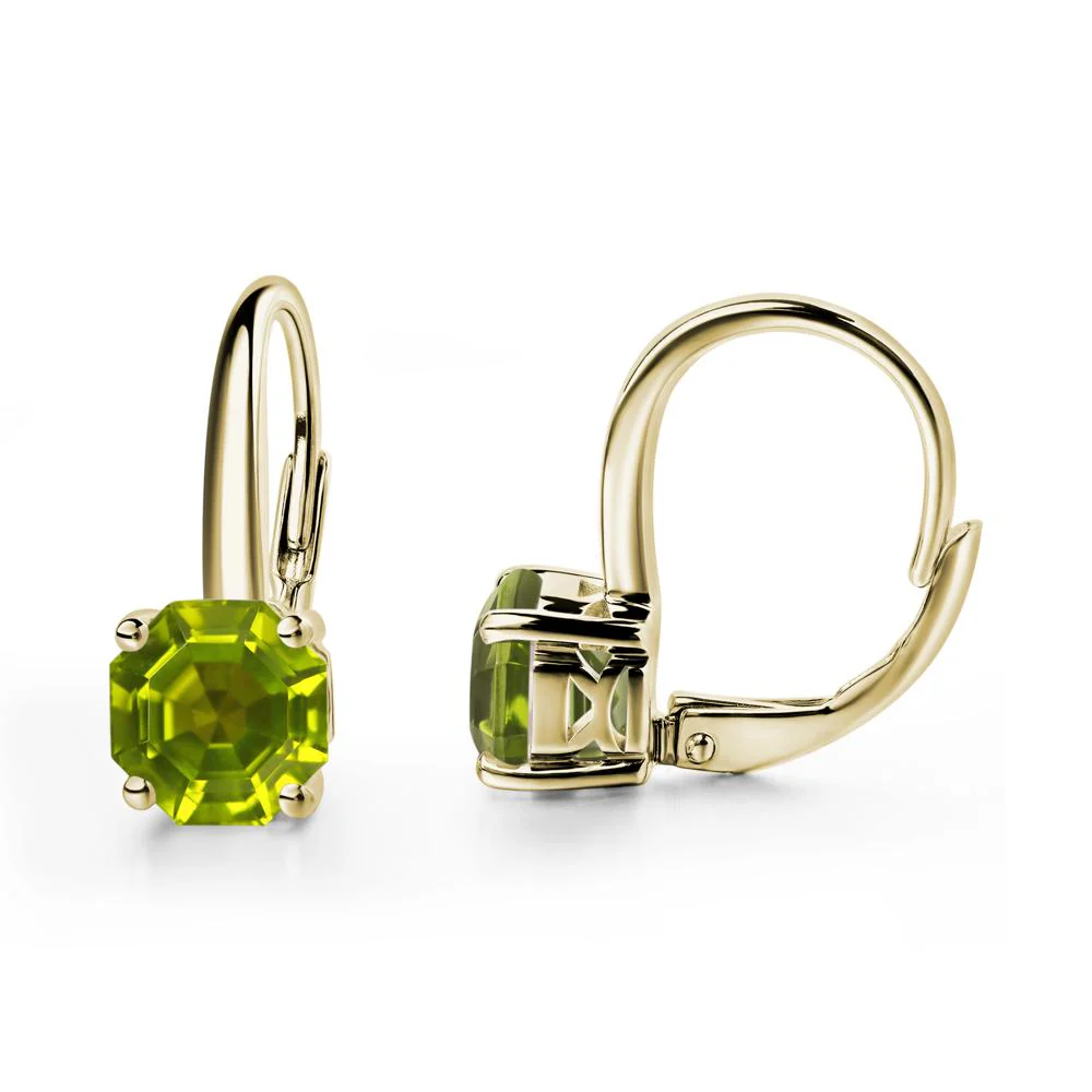 Peridot Leverback Earrings - Image 5