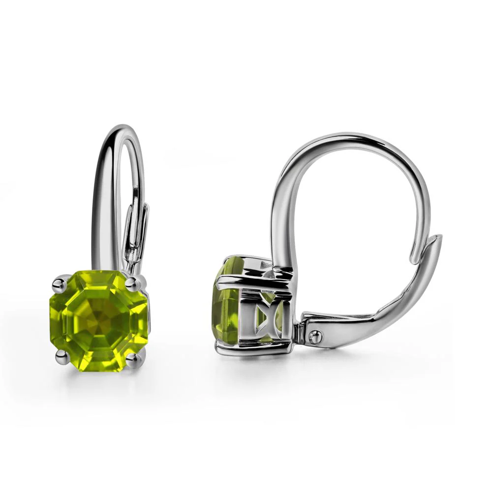 Peridot Leverback Earrings - Image 6