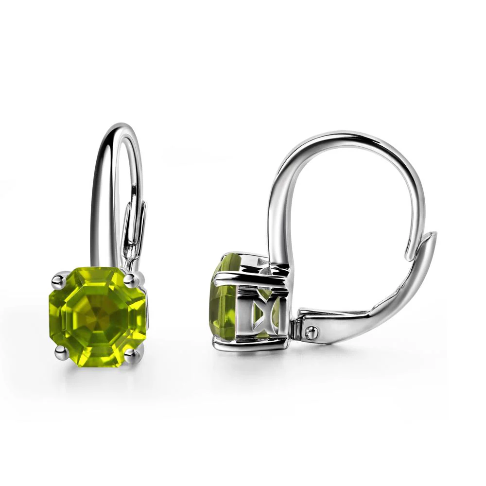 Peridot Leverback Earrings - Image 7