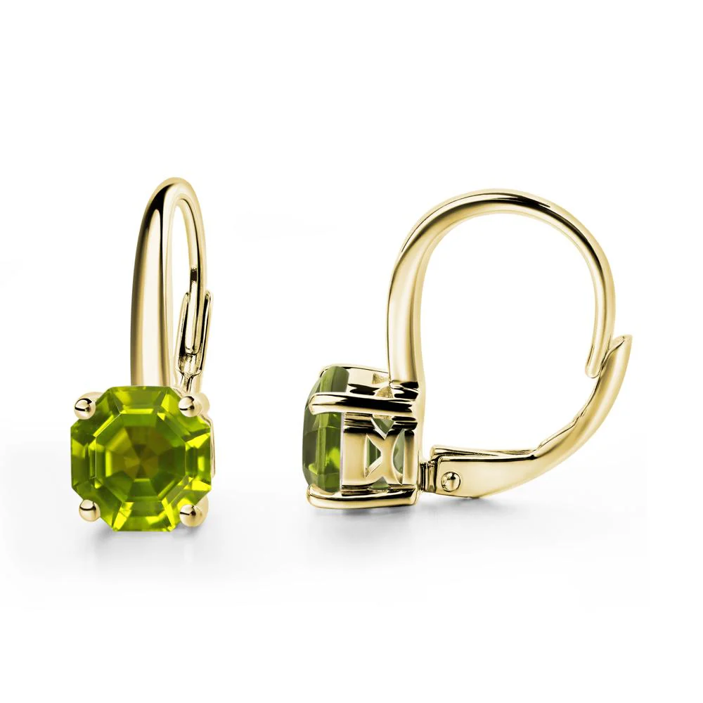 Peridot Leverback Earrings - Image 8