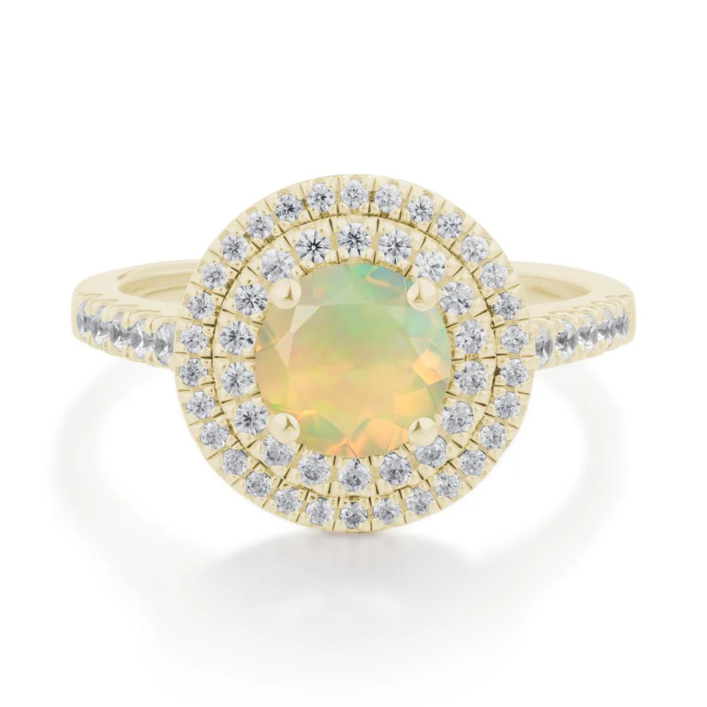 Opal Ring Double Halo - Image 5