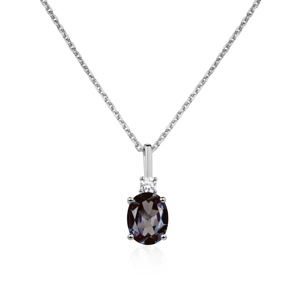 Simple Oval Alexandrite Necklace - Image 6