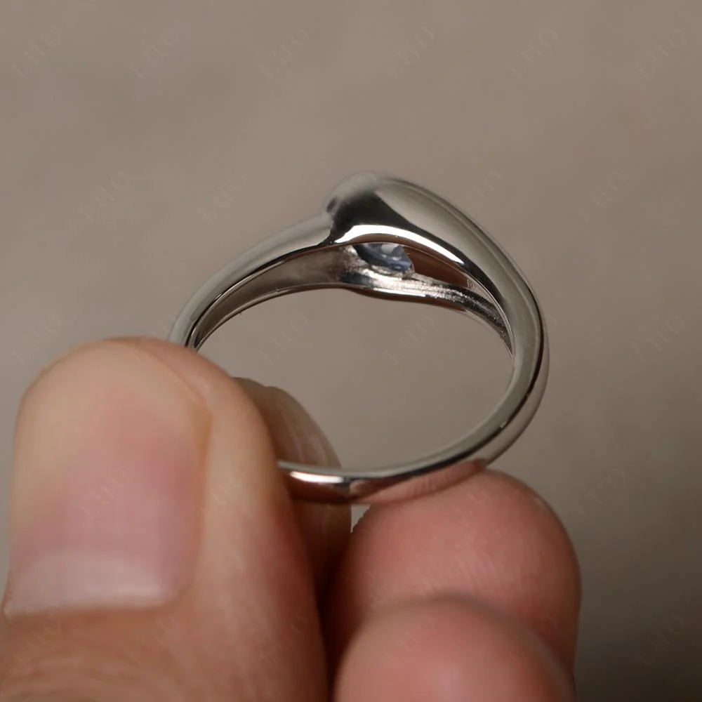 Alexandrite Simple Oval Engagement Ring - Image 12