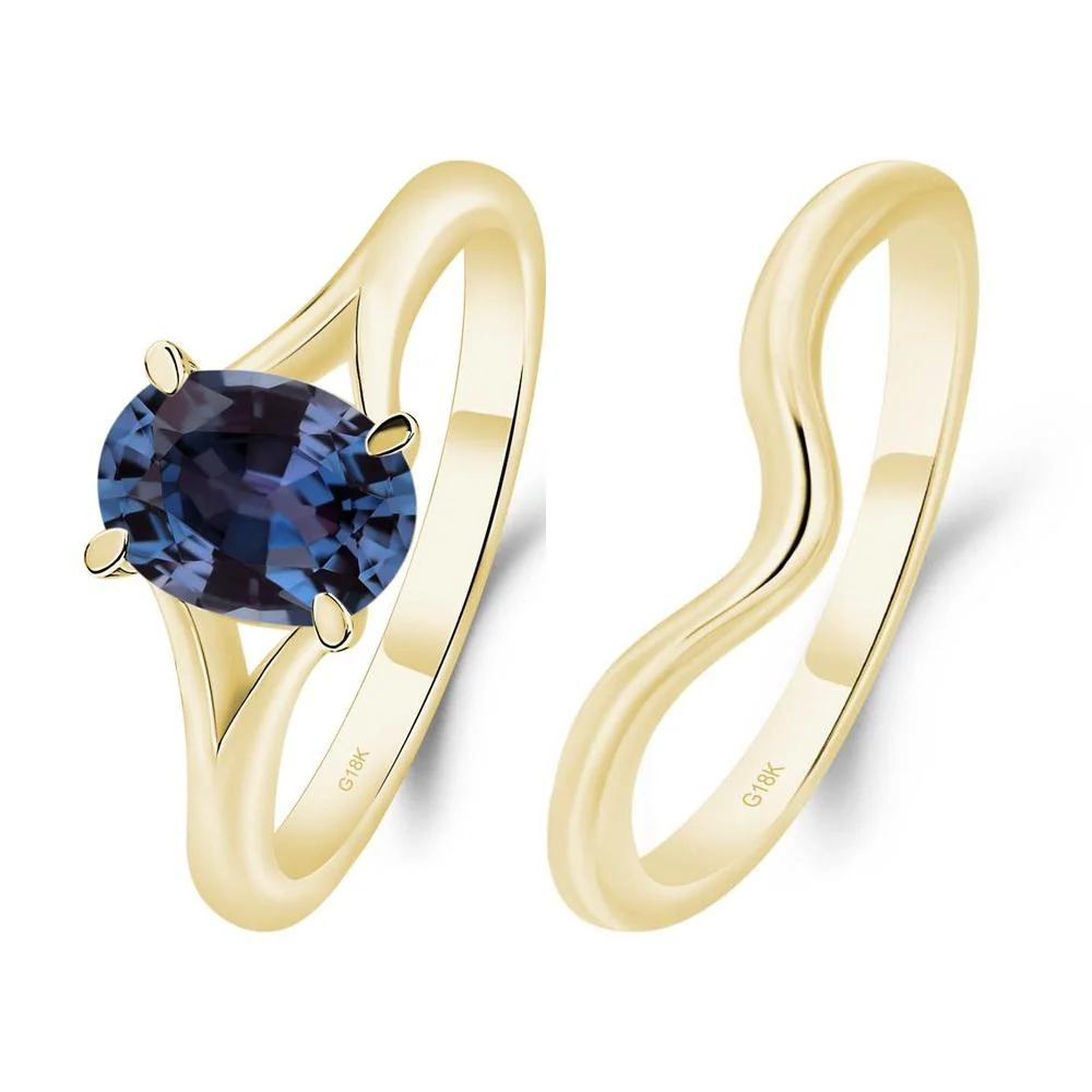 Alexandrite Split Shank Engagement Ring - Image 21