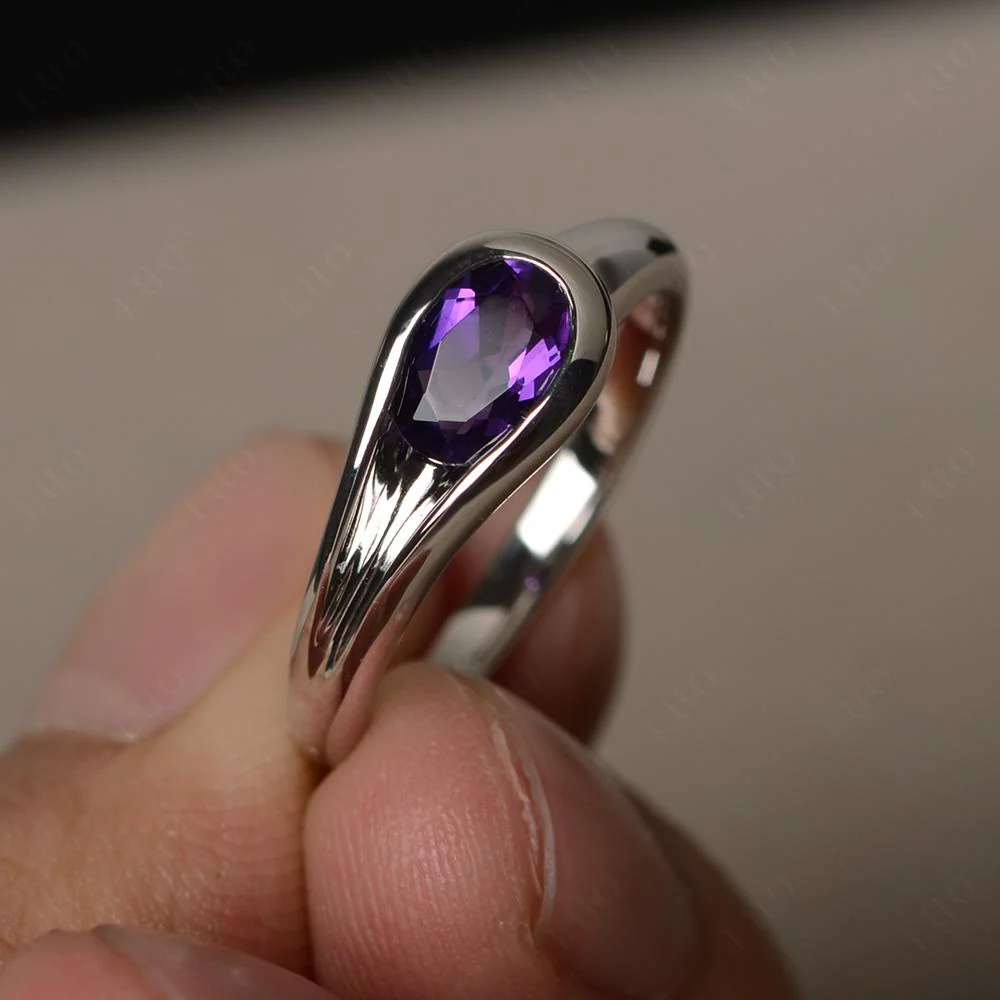 Amethyst Streamline Ring - Image 10
