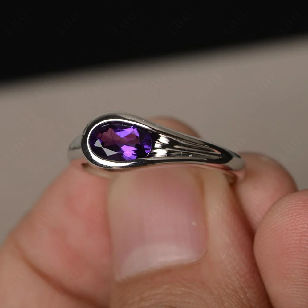 Amethyst Streamline Ring - Image 11