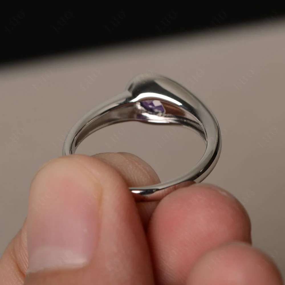 Amethyst Streamline Ring - Image 12