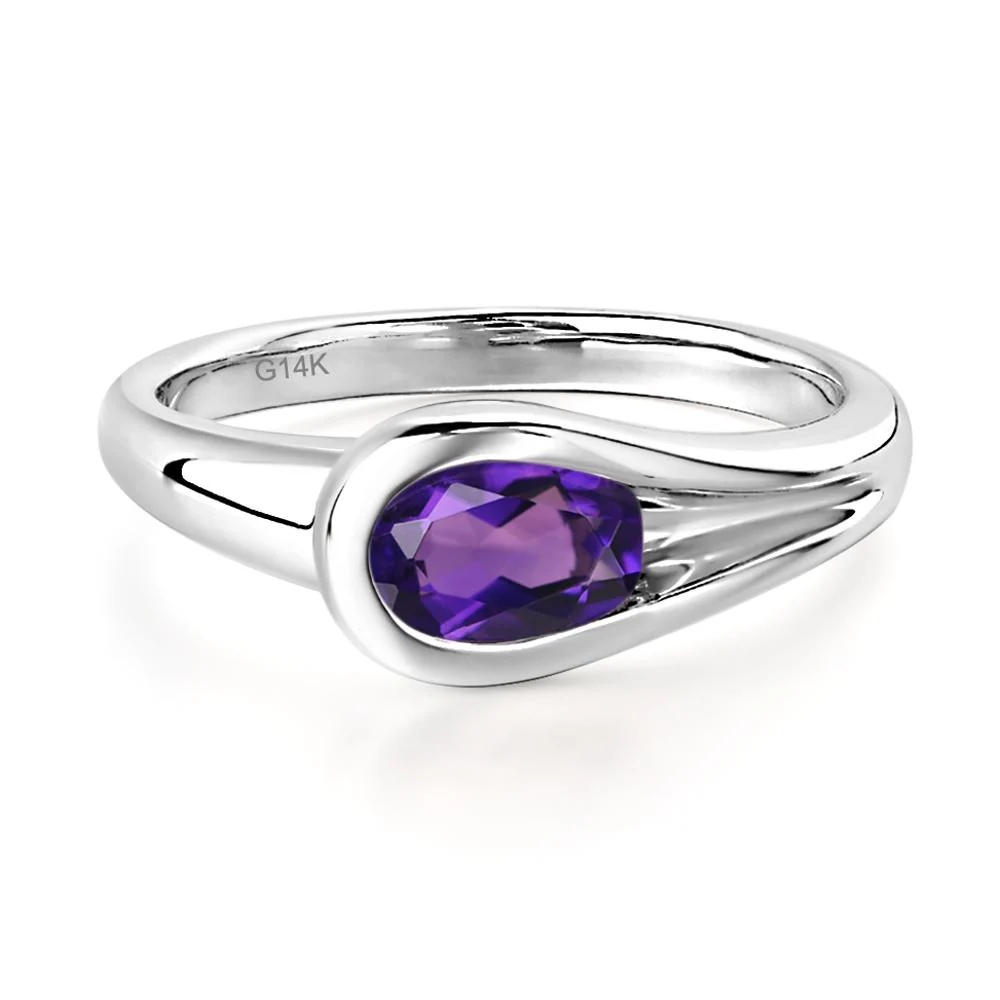 Amethyst Streamline Ring - Image 2