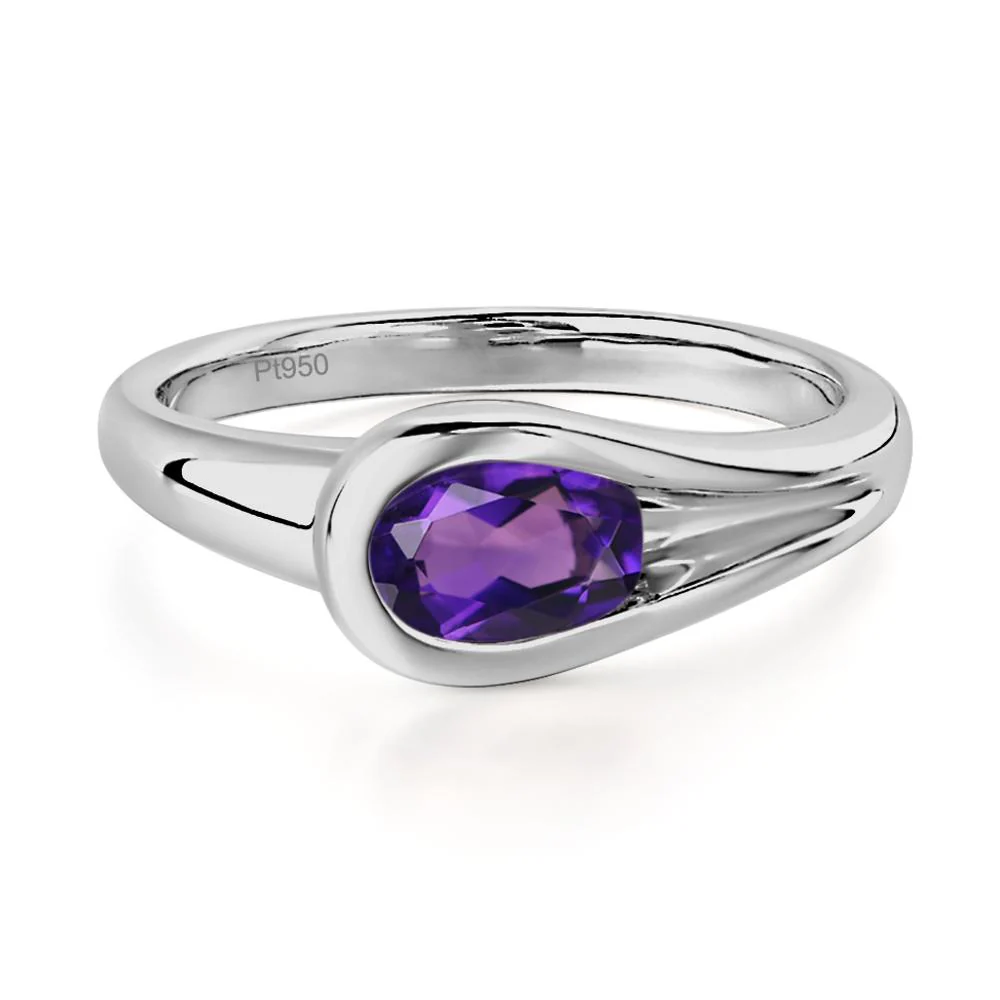 Amethyst Streamline Ring - Image 8