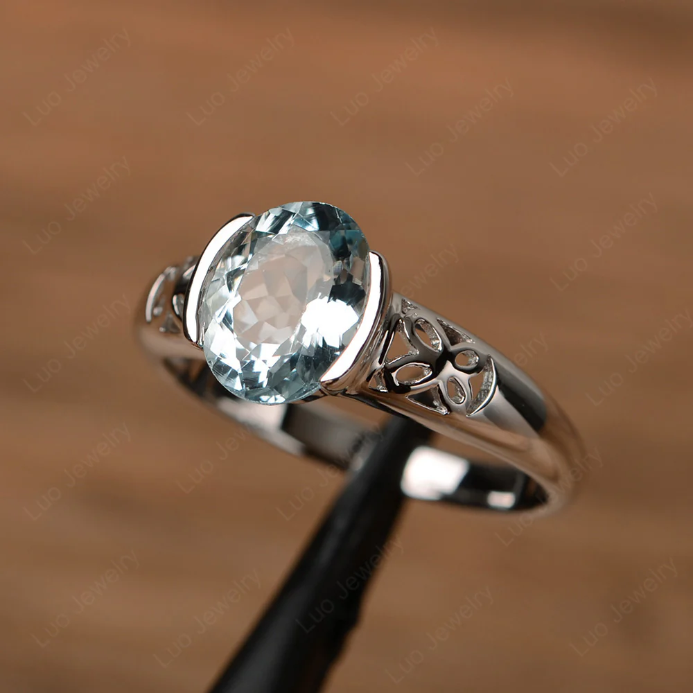 Butterfly Aquamarine Ring - Image 2