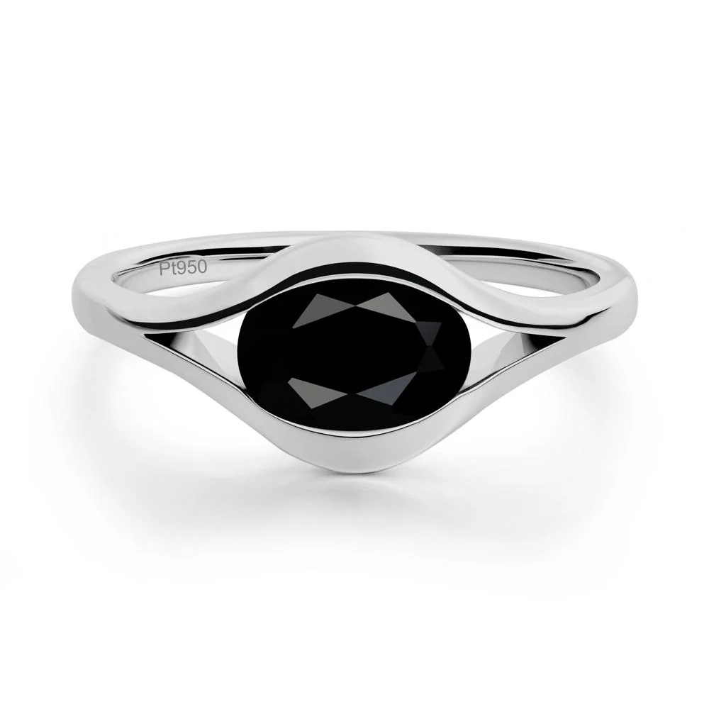 Oval Black Spinel Evil Eye Ring - Image 8