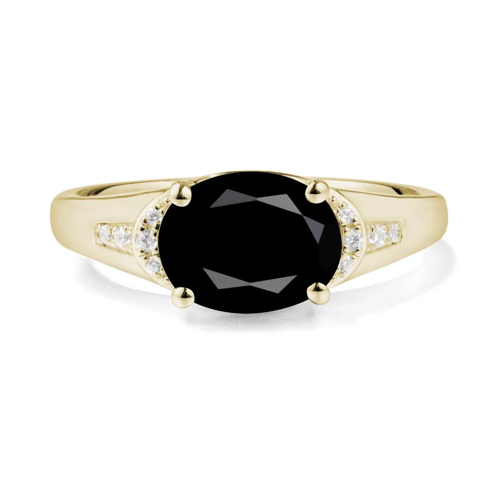Oval Black Spinel Statement Ring - Image 5
