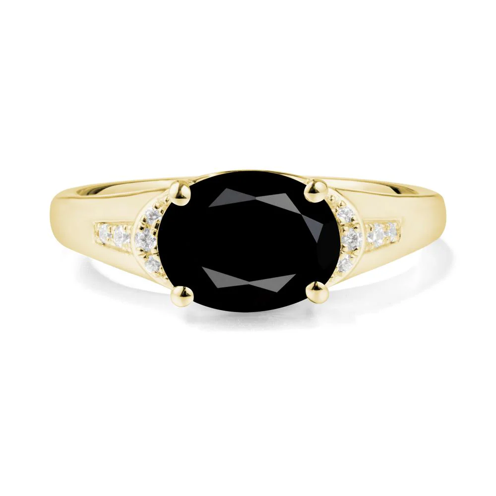 Oval Black Spinel Statement Ring - Image 6