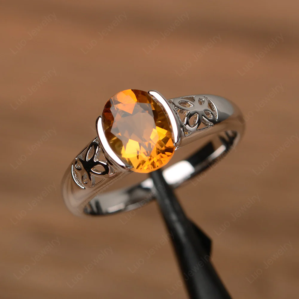 Butterfly Citrine Ring