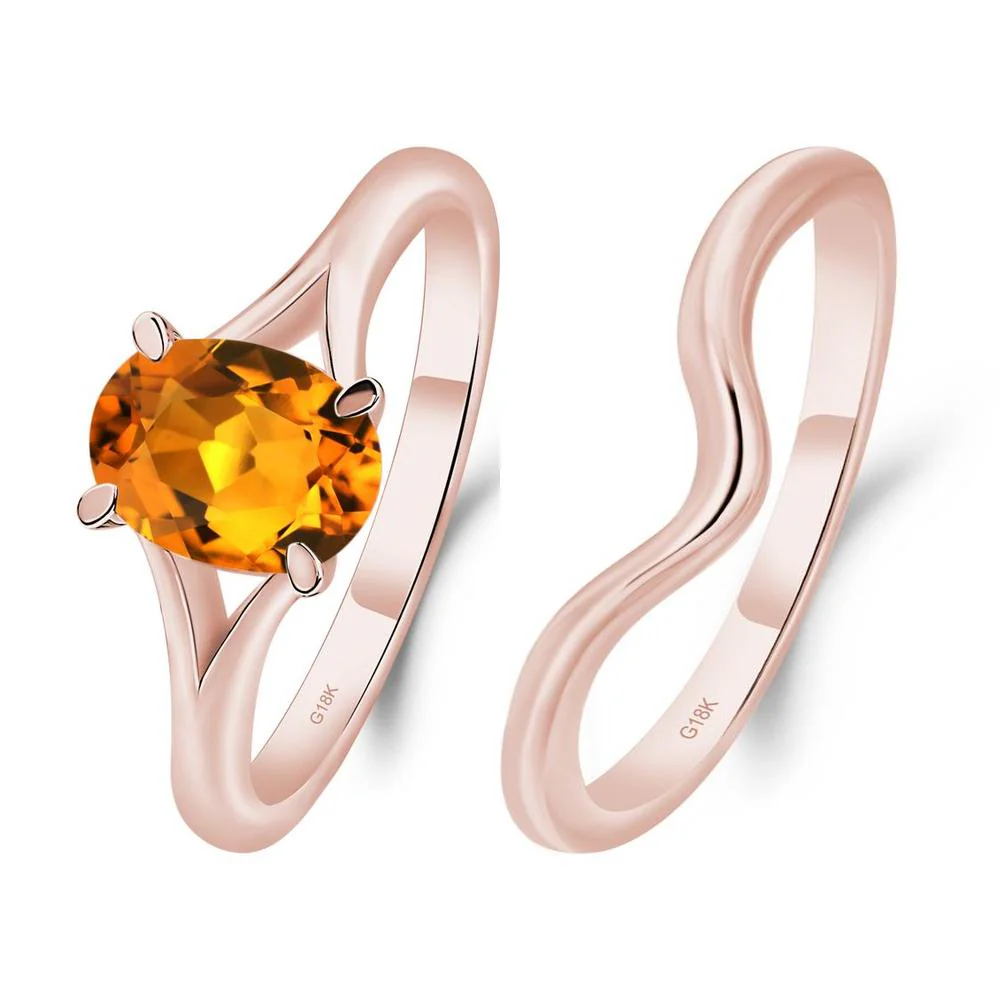 Citrine Solitaire Promise Ring - Image 17