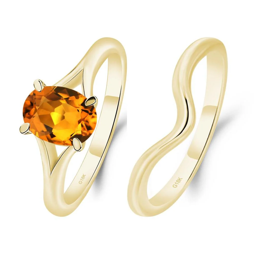 Citrine Solitaire Promise Ring - Image 21