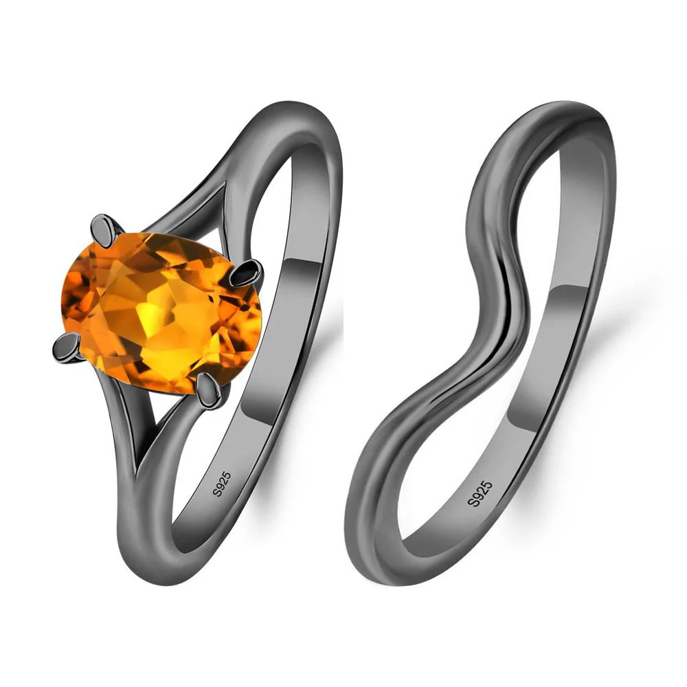 Citrine Solitaire Promise Ring - Image 23