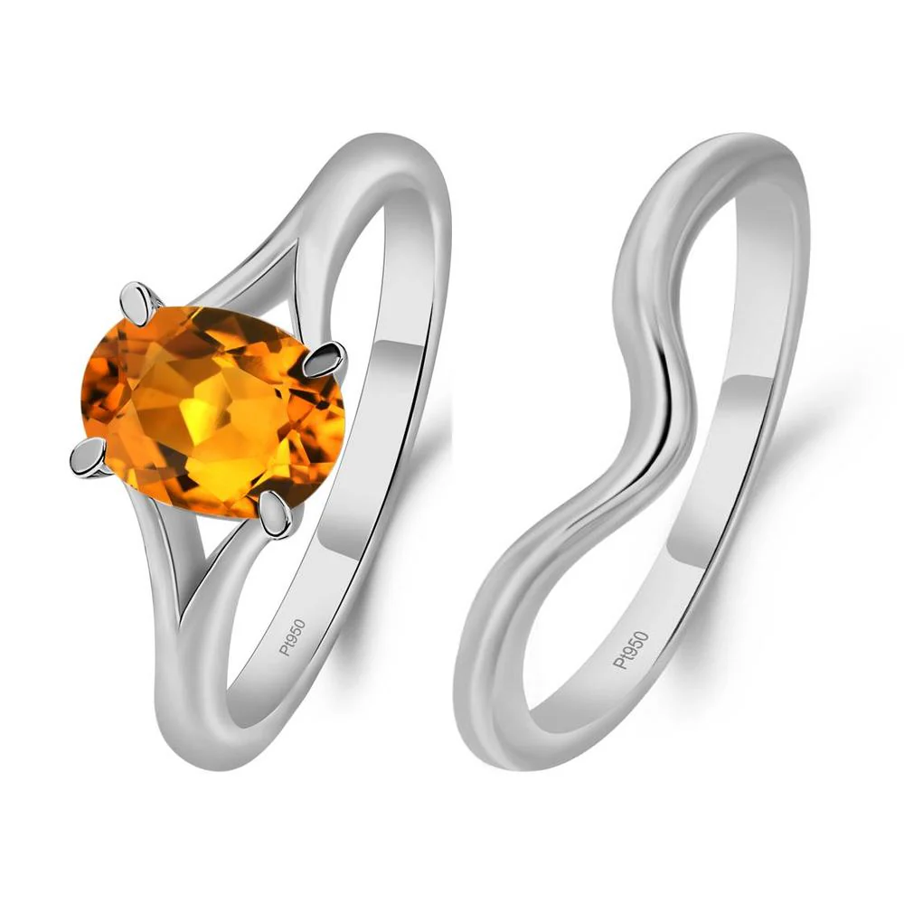 Citrine Solitaire Promise Ring - Image 25