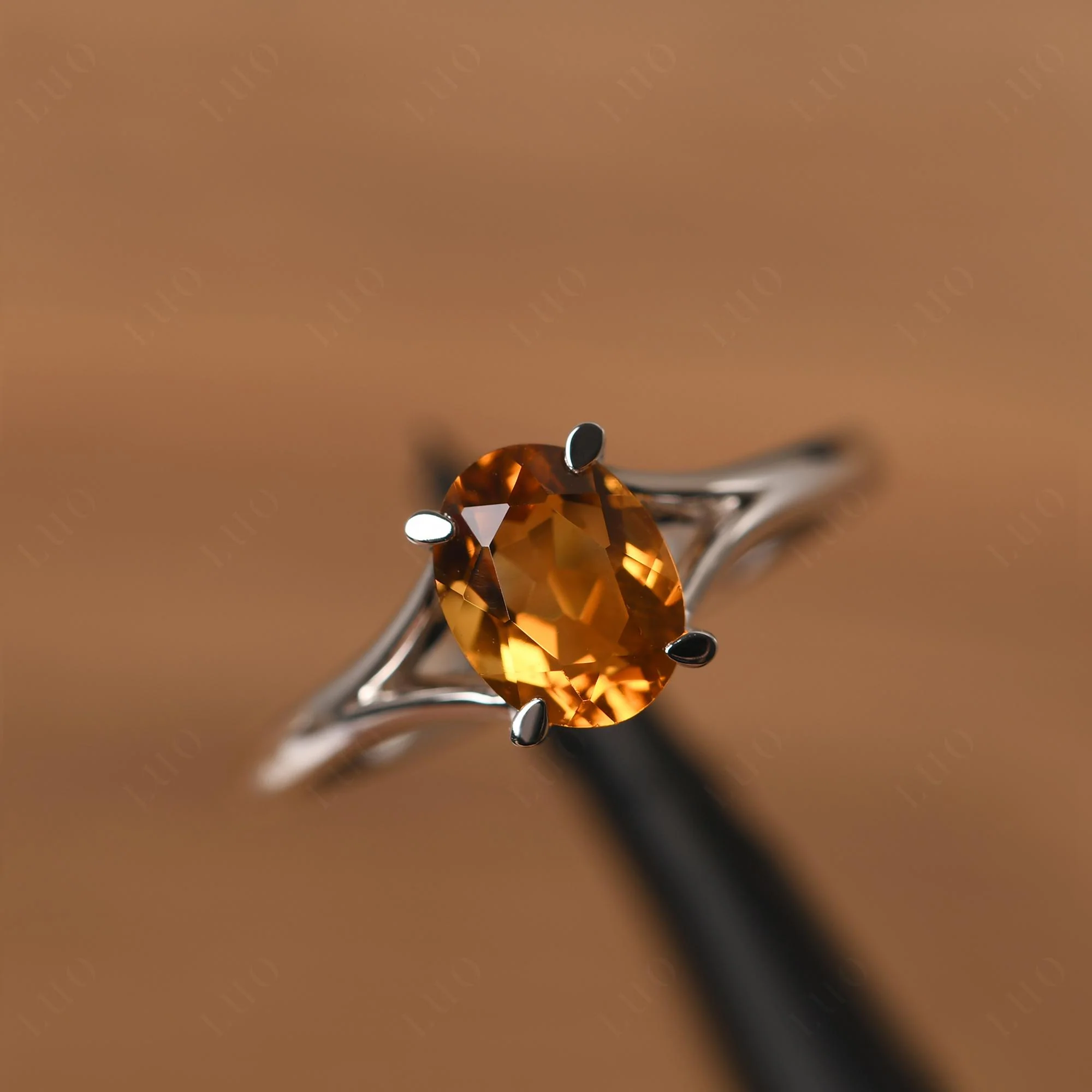 Citrine Solitaire Promise Ring - Image 29