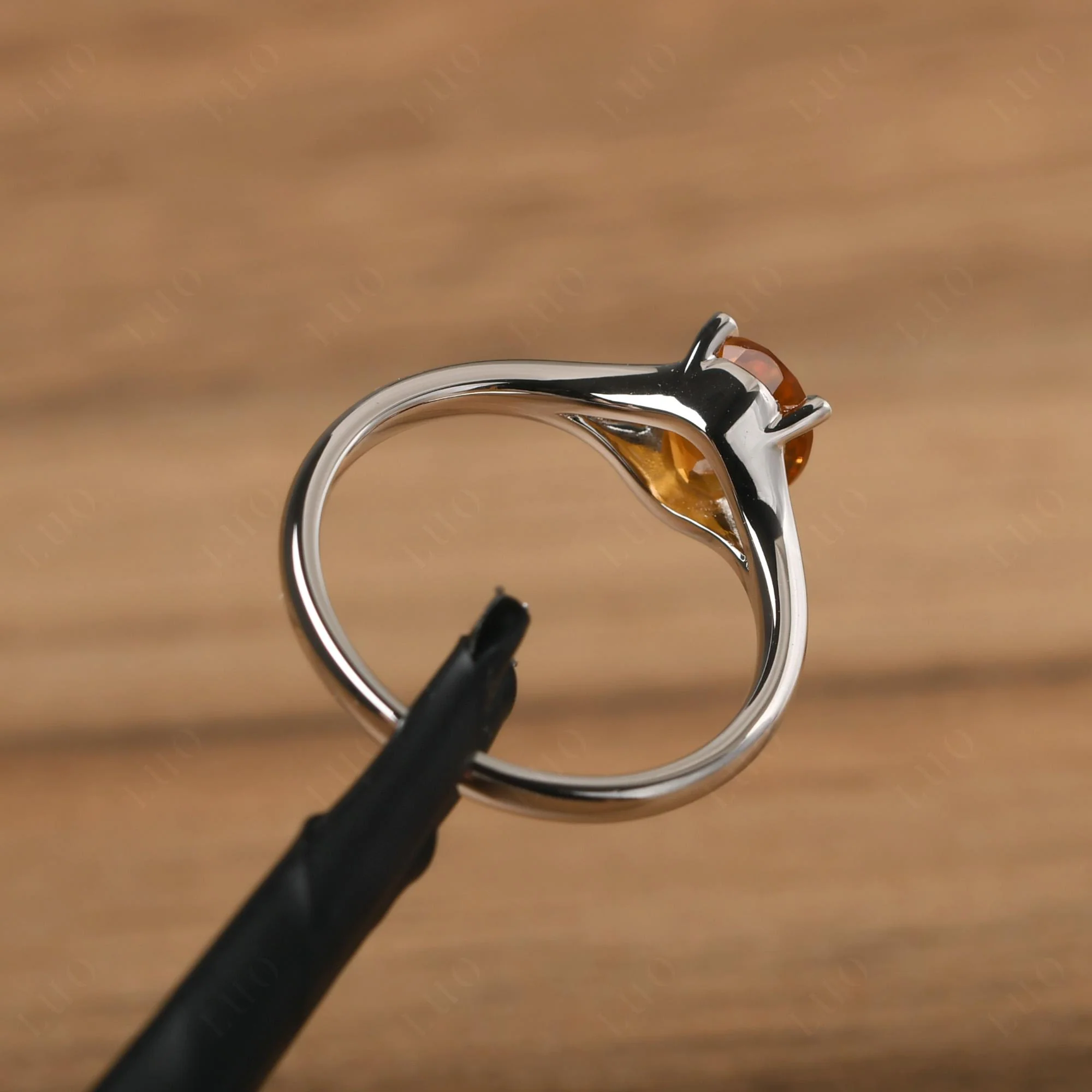 Citrine Solitaire Promise Ring - Image 31