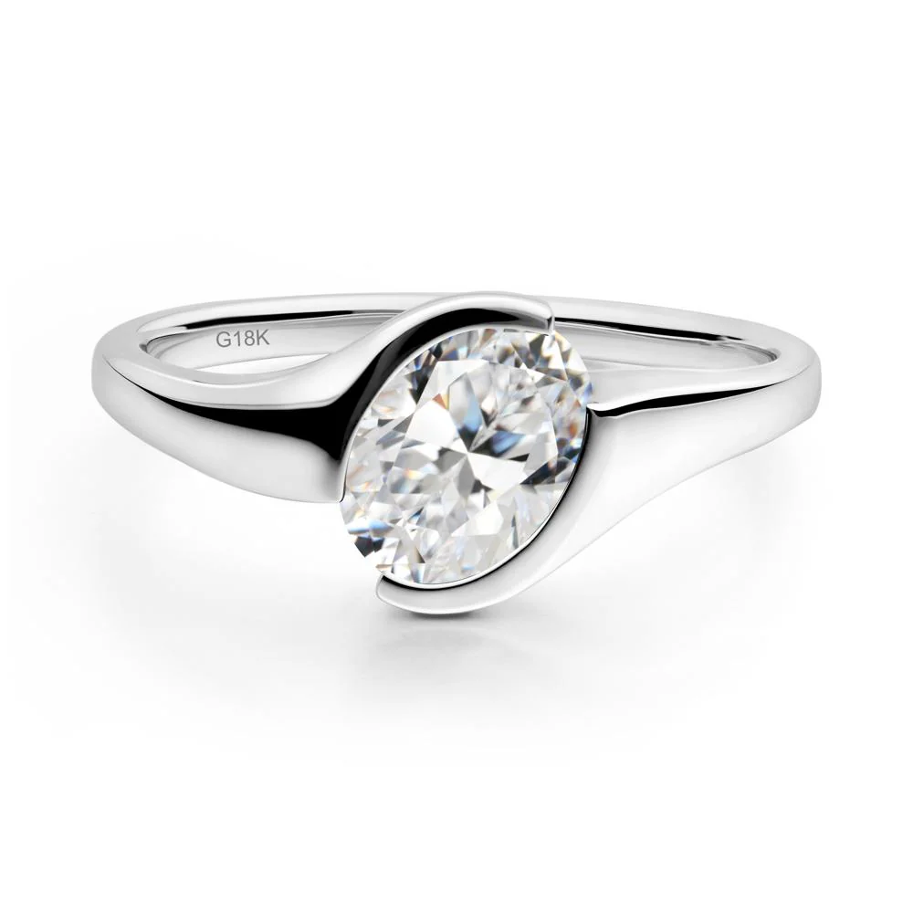 Oval Cubic Zirconia Tension Ring - Image 6