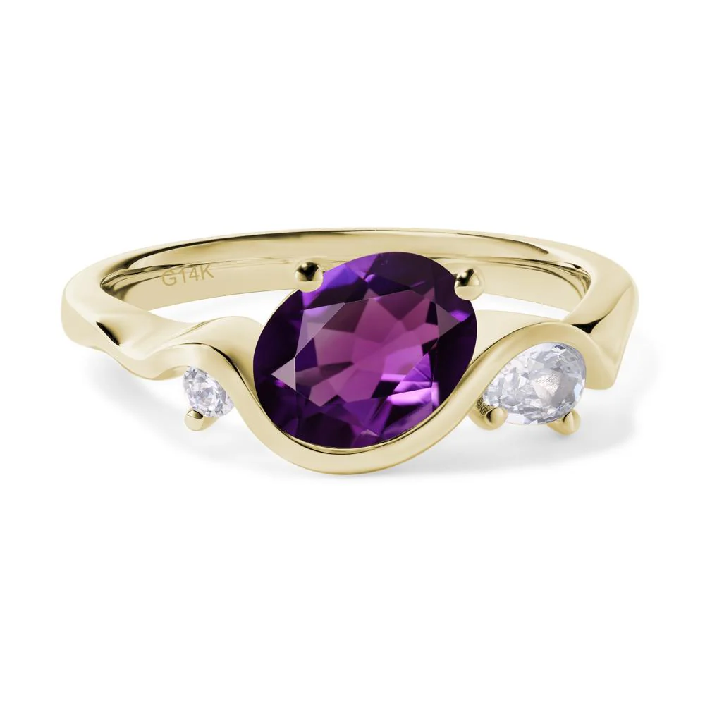 Amethyst Wave Ring