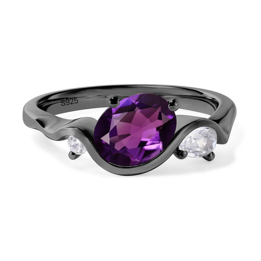 Amethyst Wave Ring - Image 3