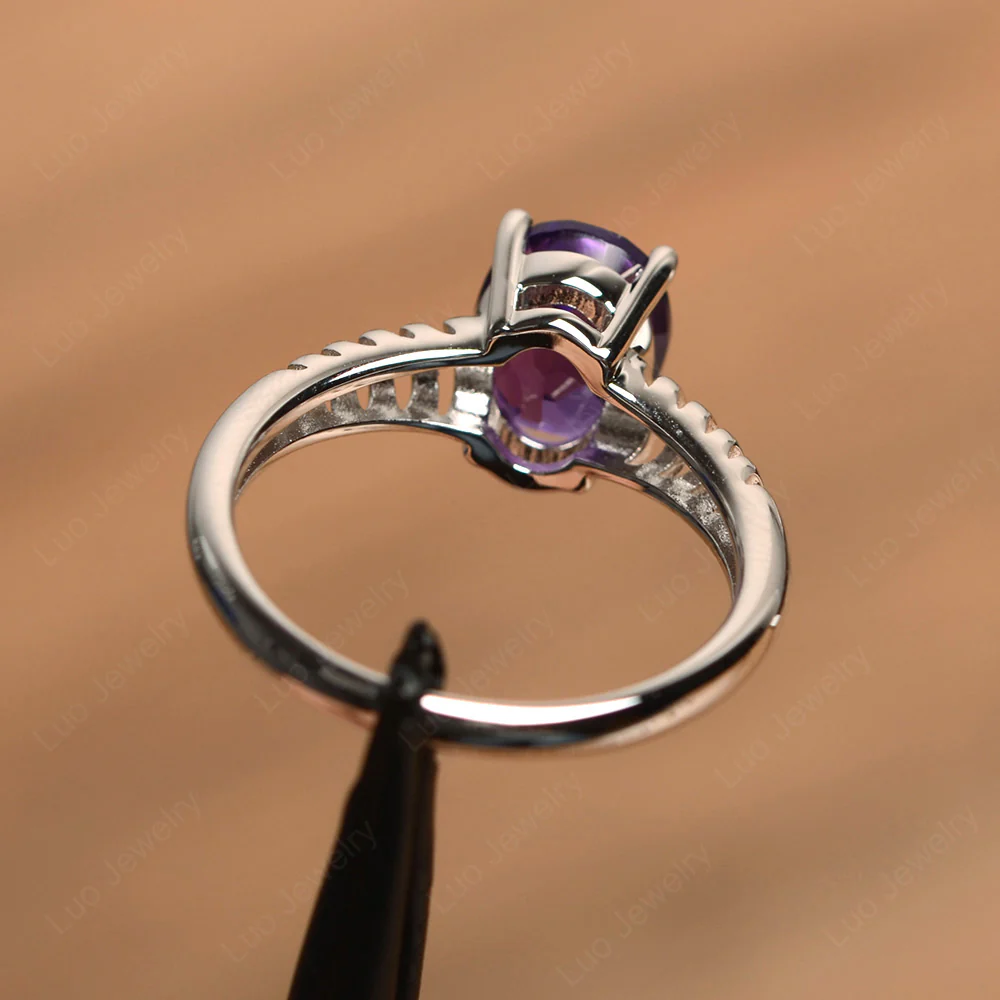 Amethyst Spiral Ring - Image 3