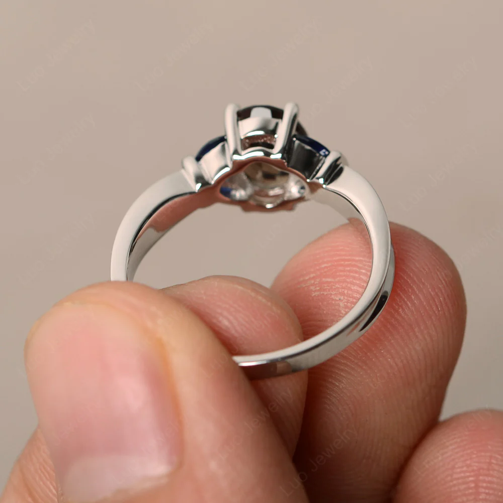 Oval Cut Art Deco Smoky Quartz Ring - Image 2
