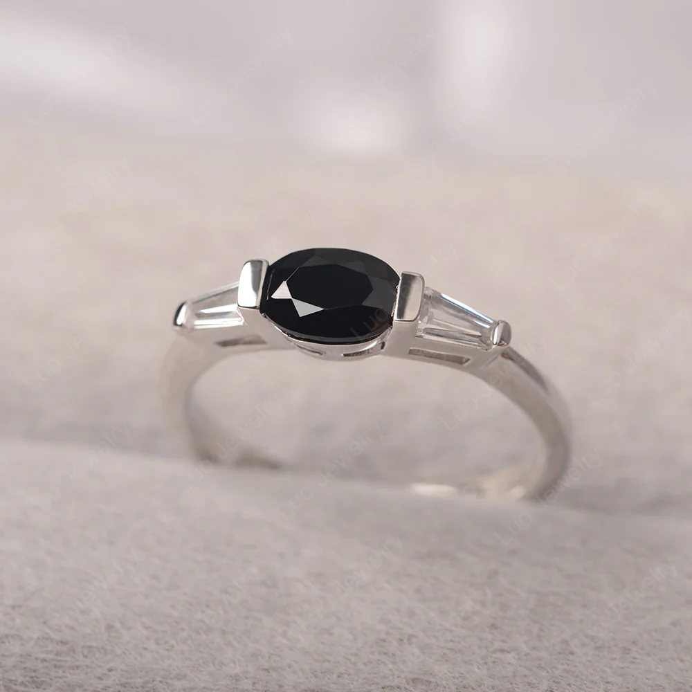Low Profile Black Spinel Ring - Image 3