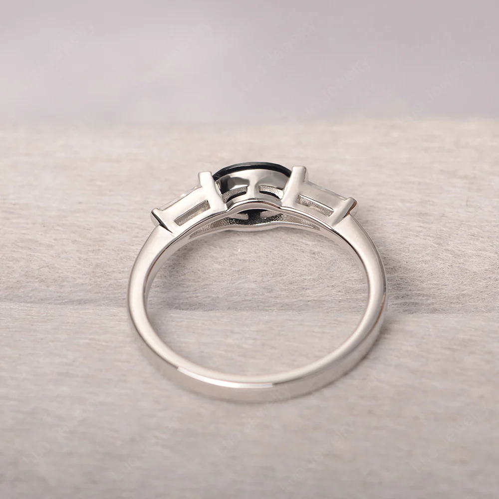 Low Profile Black Spinel Ring - Image 4