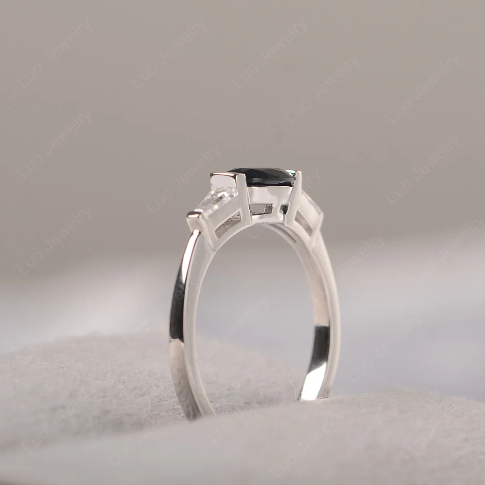 Low Profile Black Spinel Ring - Image 5