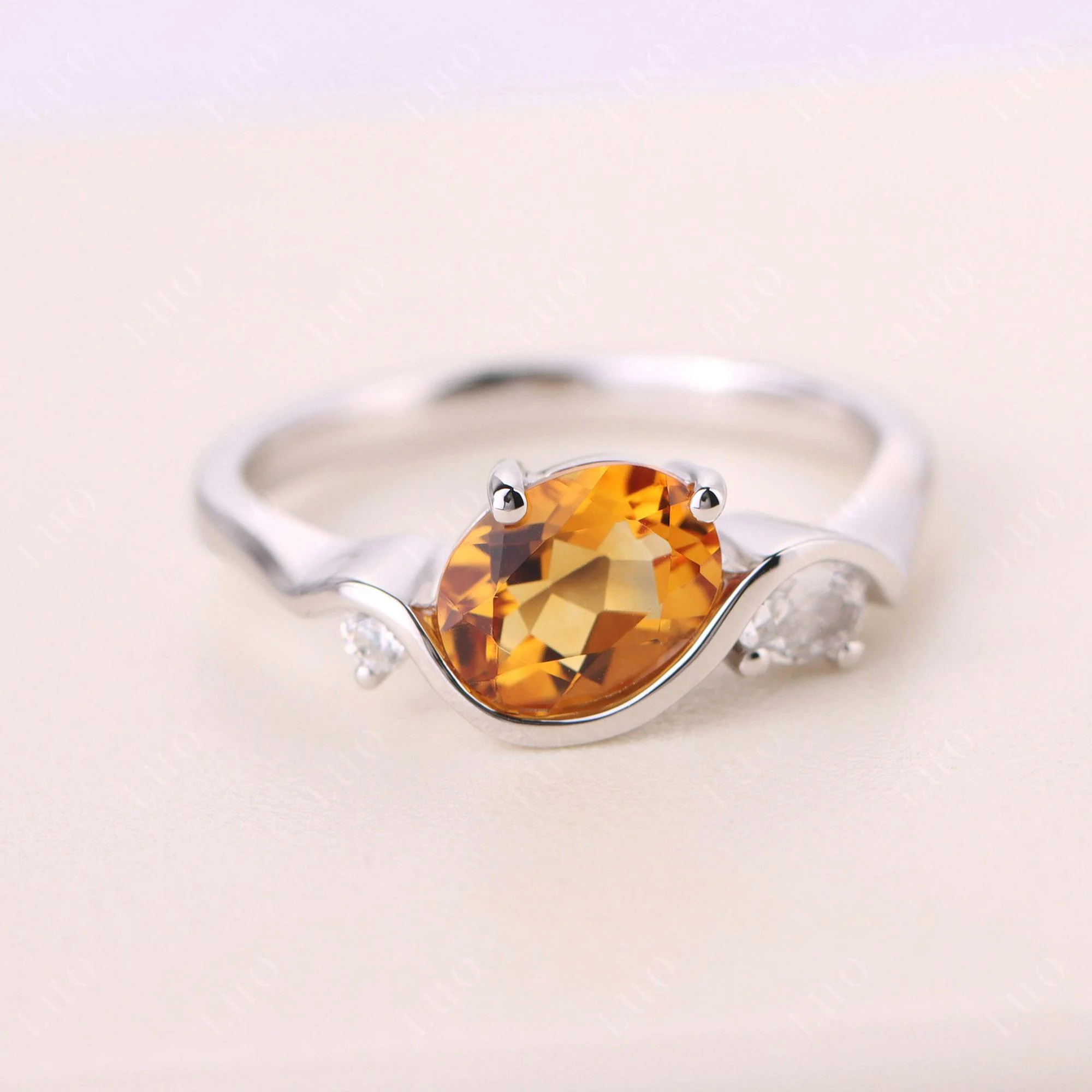 Citrine Ocean Wave Ring - Image 11