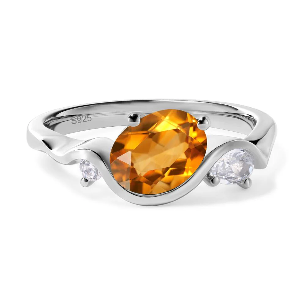 Citrine Ocean Wave Ring - Image 2