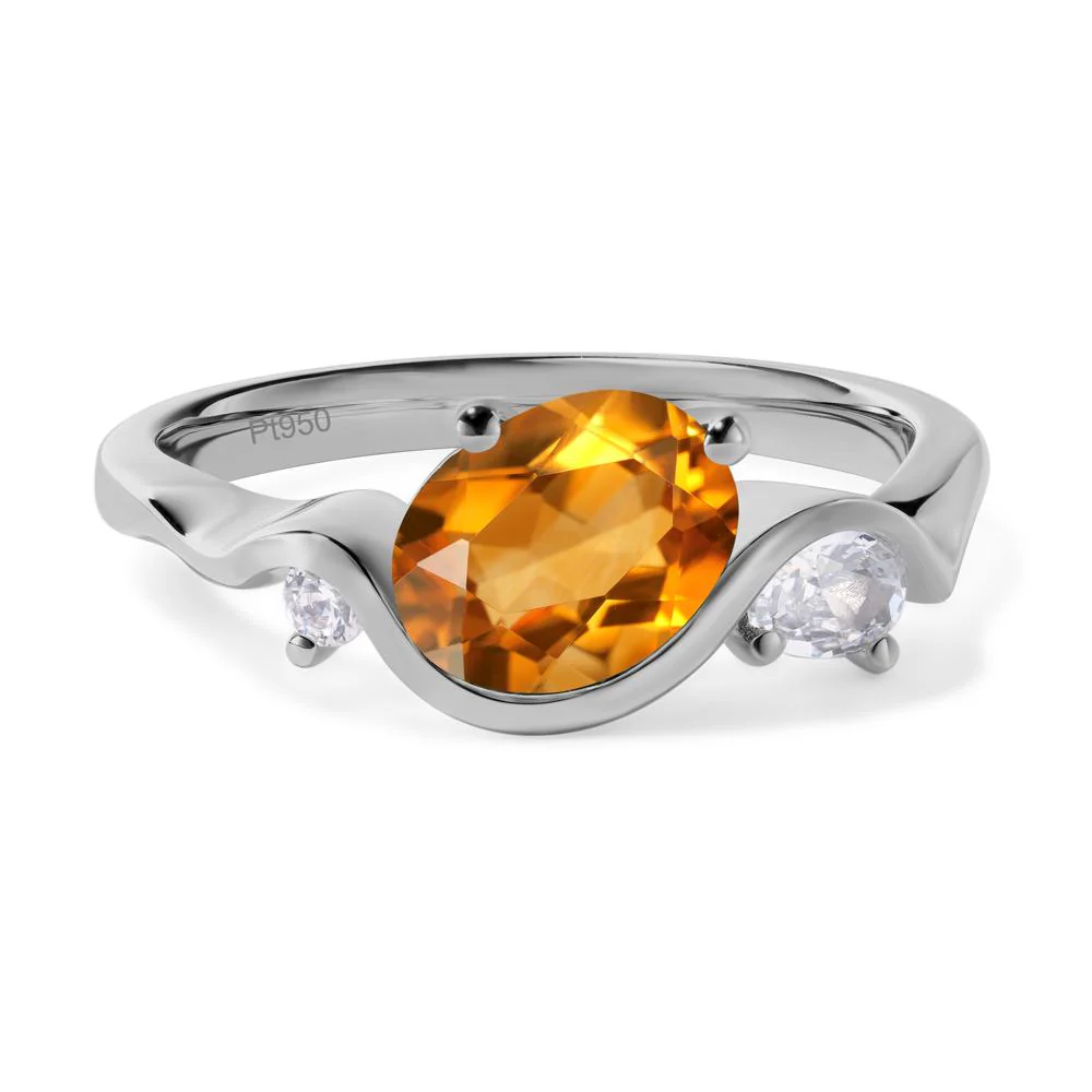 Citrine Ocean Wave Ring - Image 6