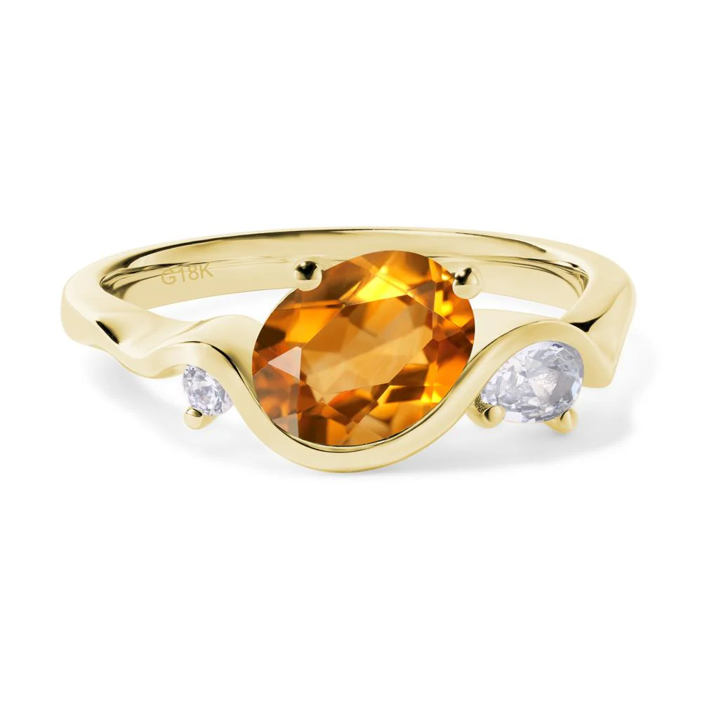 Citrine Ocean Wave Ring - Image 8