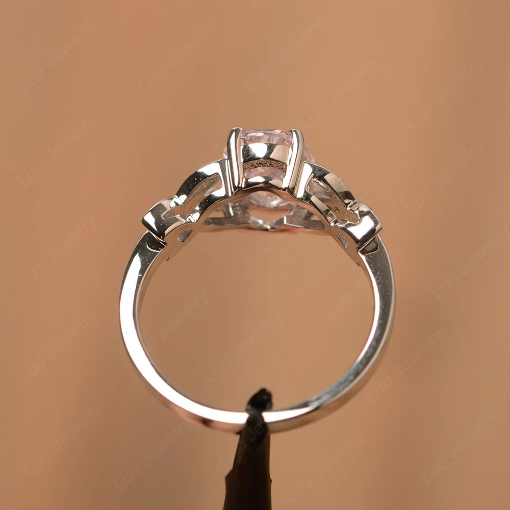 Pink Cubic Zirconia Butterfly Promise Ring - Image 3