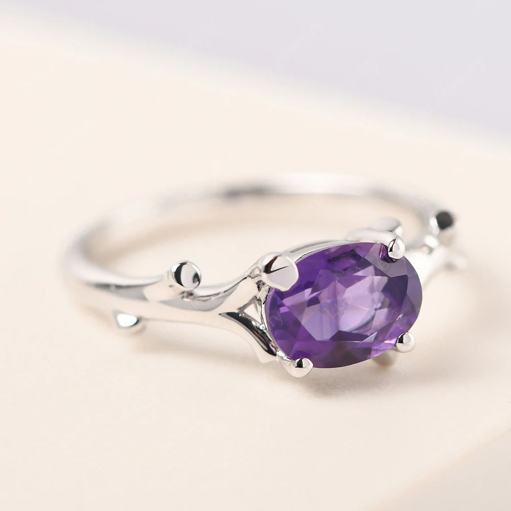 Amethyst Branch Engagement Ring - Image 2