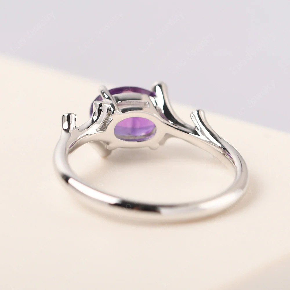 Amethyst Branch Engagement Ring - Image 3