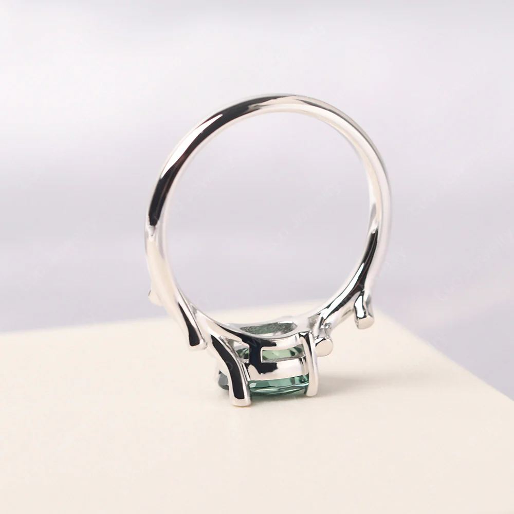 Green Sapphire Tree Branch Ring - Image 5