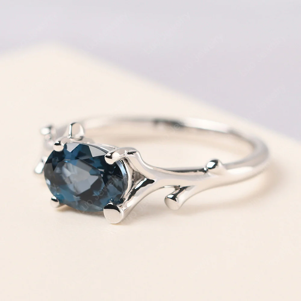 London Blue Topaz Branch Engagement Ring - Image 2