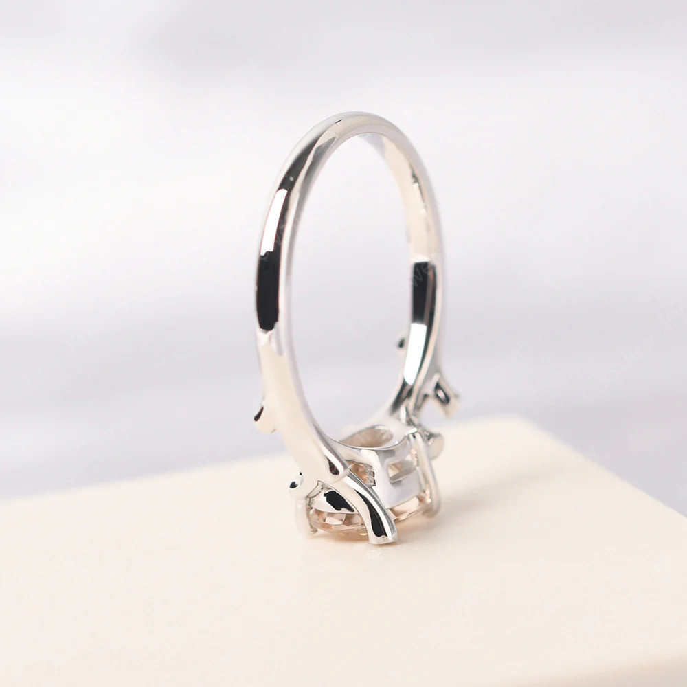 Morganite Tree Branch Ring - Image 4