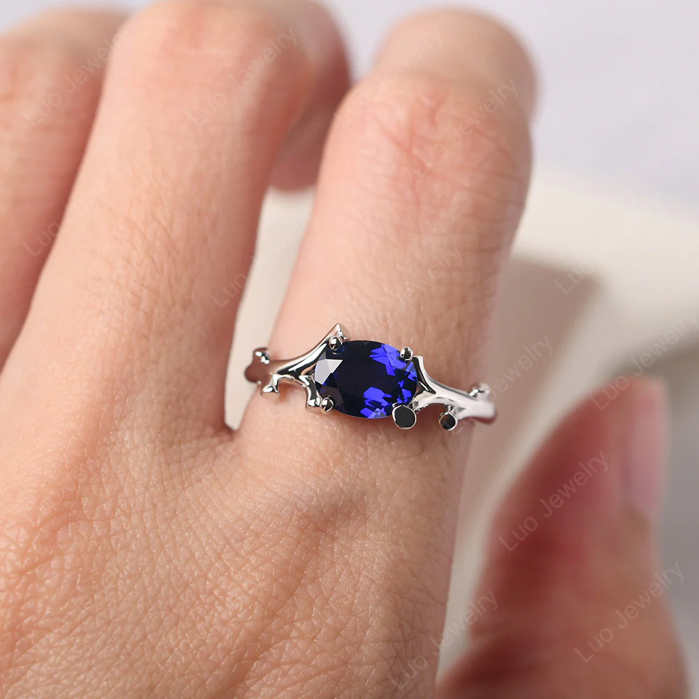 Sapphire Tree Branch Ring - Image 5