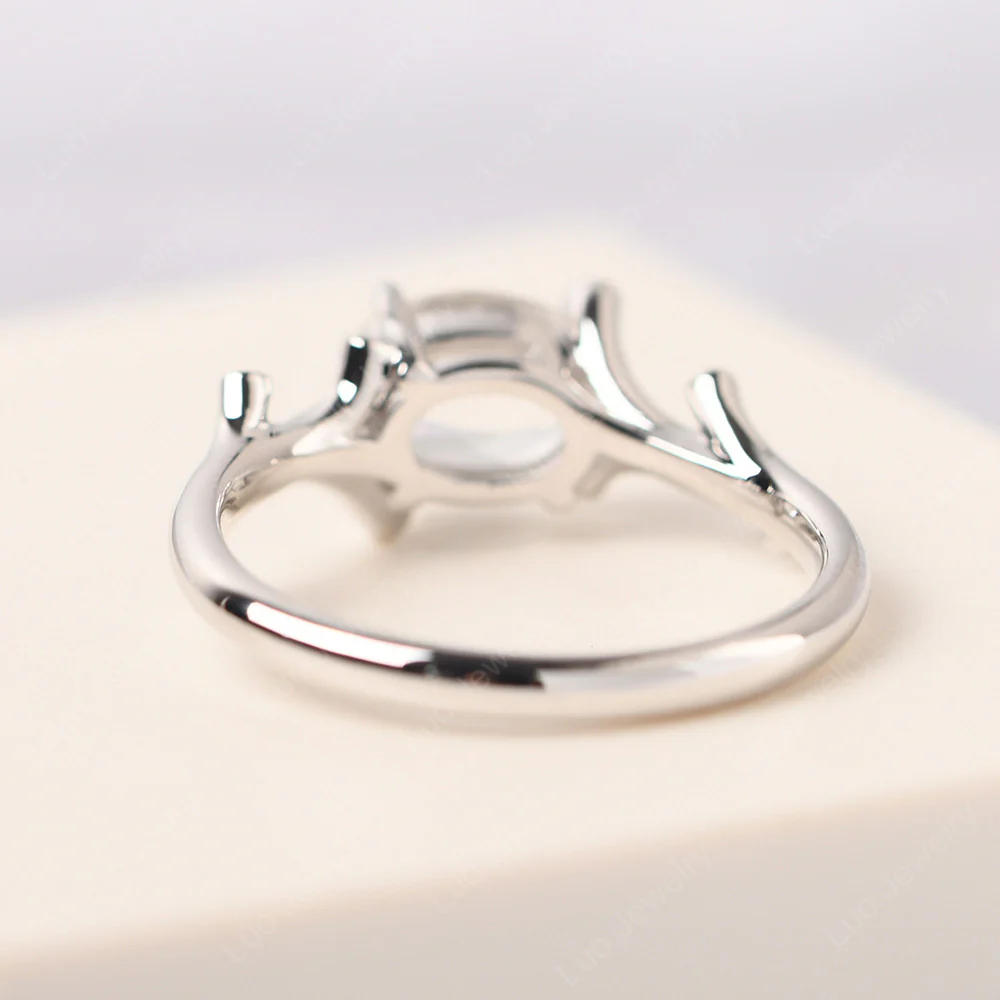 White Topaz Branch Engagement Ring - Image 4